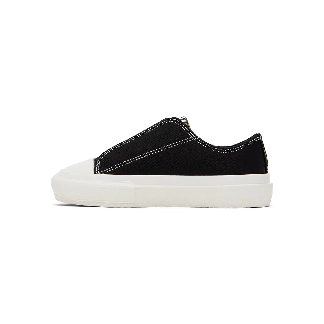 Burberry Kids Black Icon Stripe Logo Slip-on Sneakers (8042881) (3)