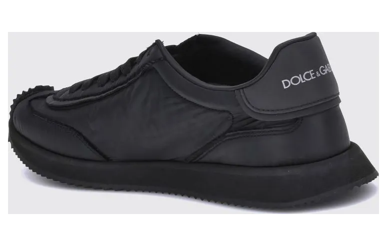 Dolce & Gabbana DG Cushion Nylon and Leather Monogram Sneakers Black (CS2288AF99280999) (2)