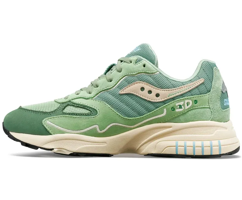 Saucony 3D Grid Hurricane – “Green Cream” (S70670-7)
