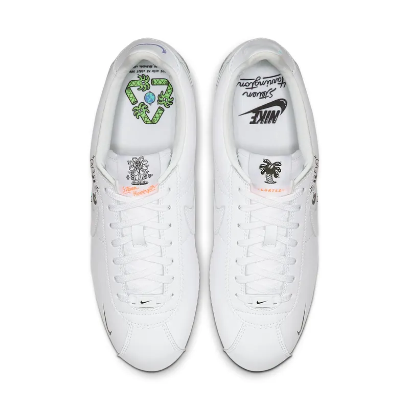 Nike Cortez Flyleather Steve Harrington Earth Day (2019) White/White-White (CI5548-100)
