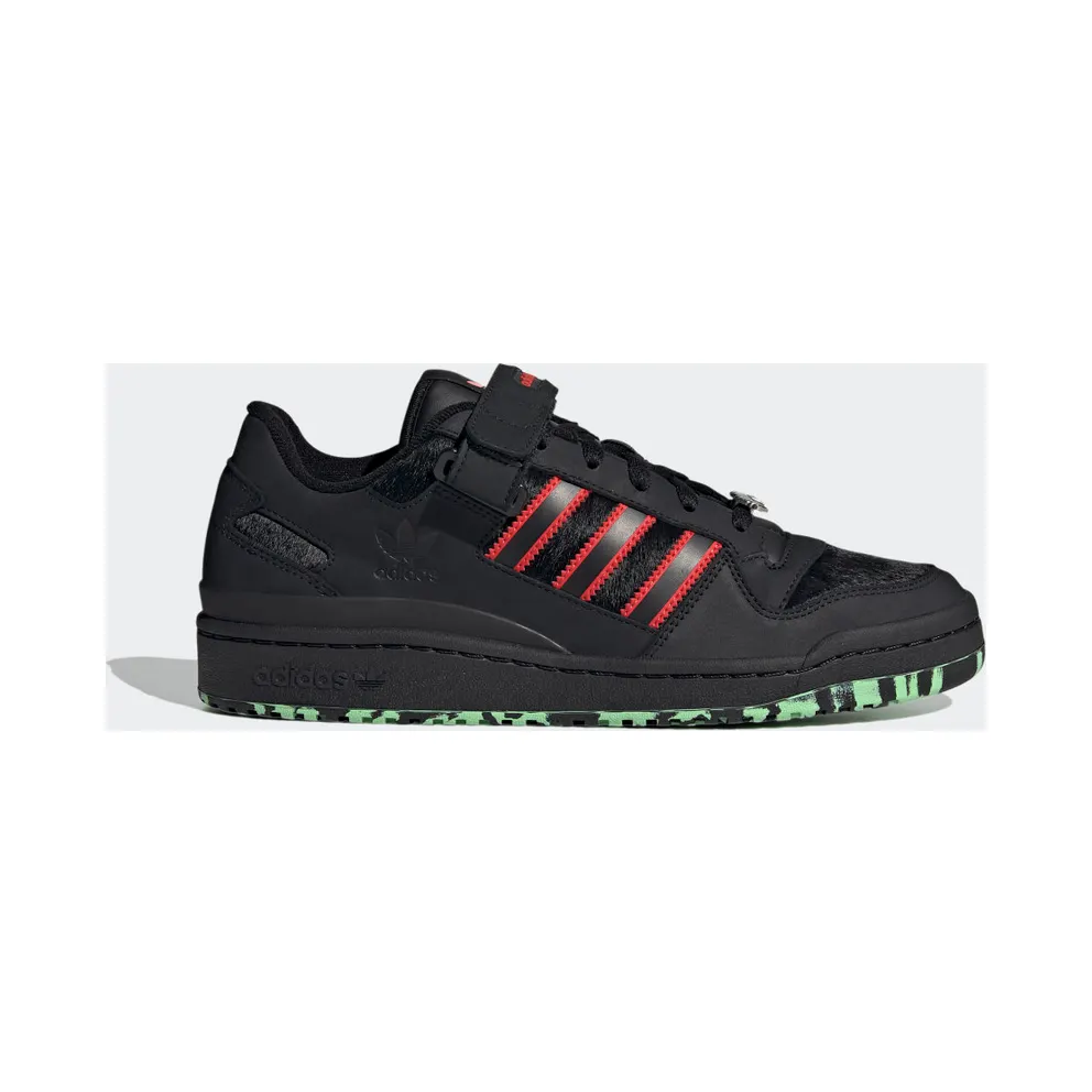 adidas Forum Low Schuh Core Black / Cherry Red / Glory Mint (GW8841)