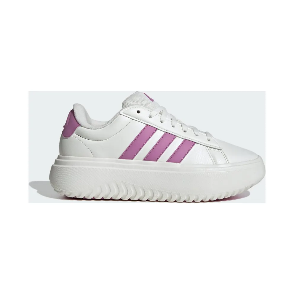 adidas Grand Court Platform Core White Preloved Purple (IH2423)