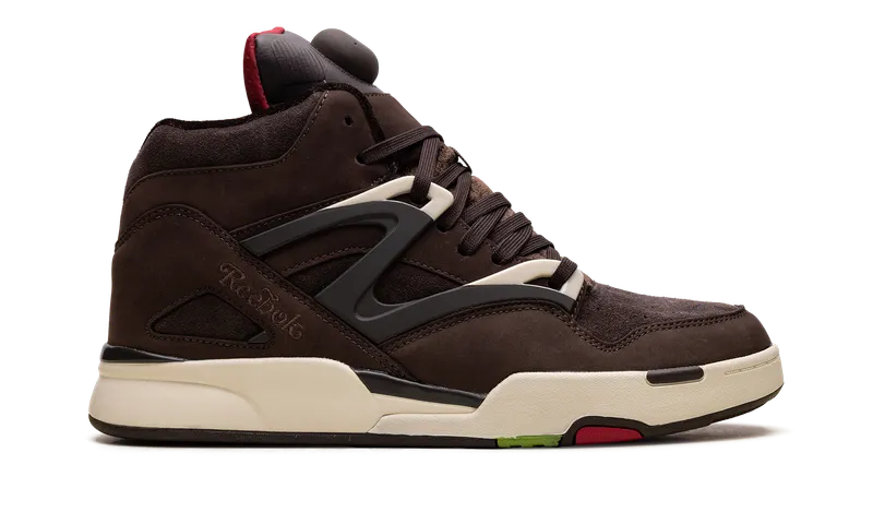 Reebok Pump Omni Zone II Shoes Grizzly Brown / Dark Brown / Crimson Mist (IE9342)