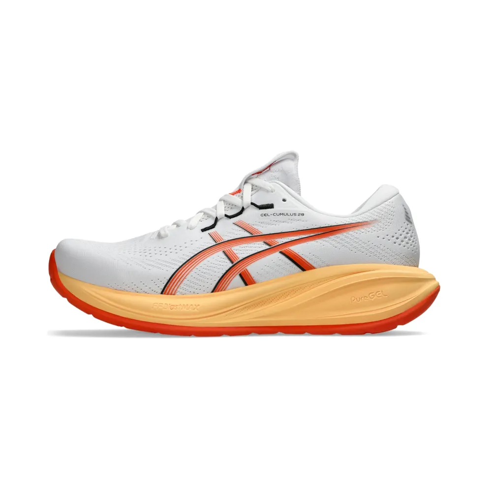 ASICS GEL-CUMULUS 28 “White / Energy Orange” (1011C143-101)