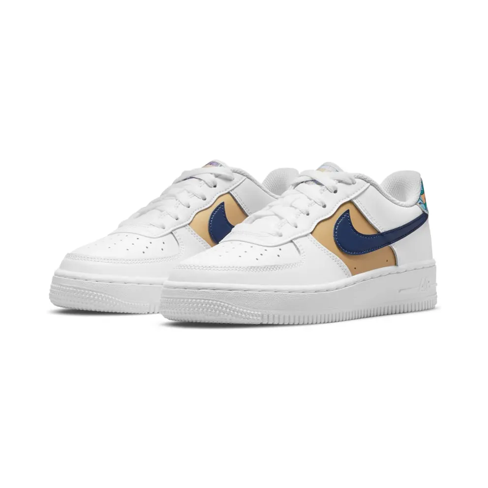 Nike Air Force 1 Low LV8 White – “White / Blue Void-metallic Gold” (DM3089-100)