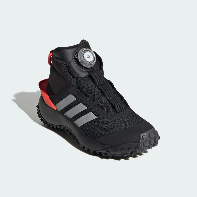 Adidas Fortatrail Kids Core Black / Silver Metallic / Bright Red (IG7262)