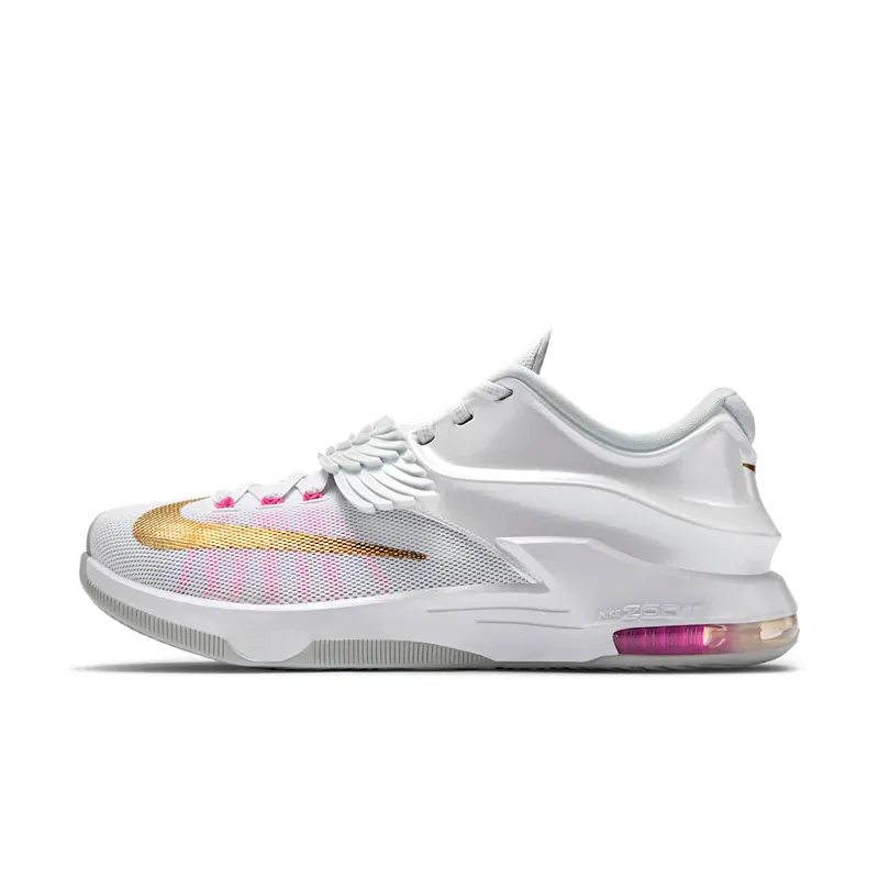 Nike KD 7 Aunt Pearl White/Metallic Gold-Pink Pow-Pure Platinum (706858-176)