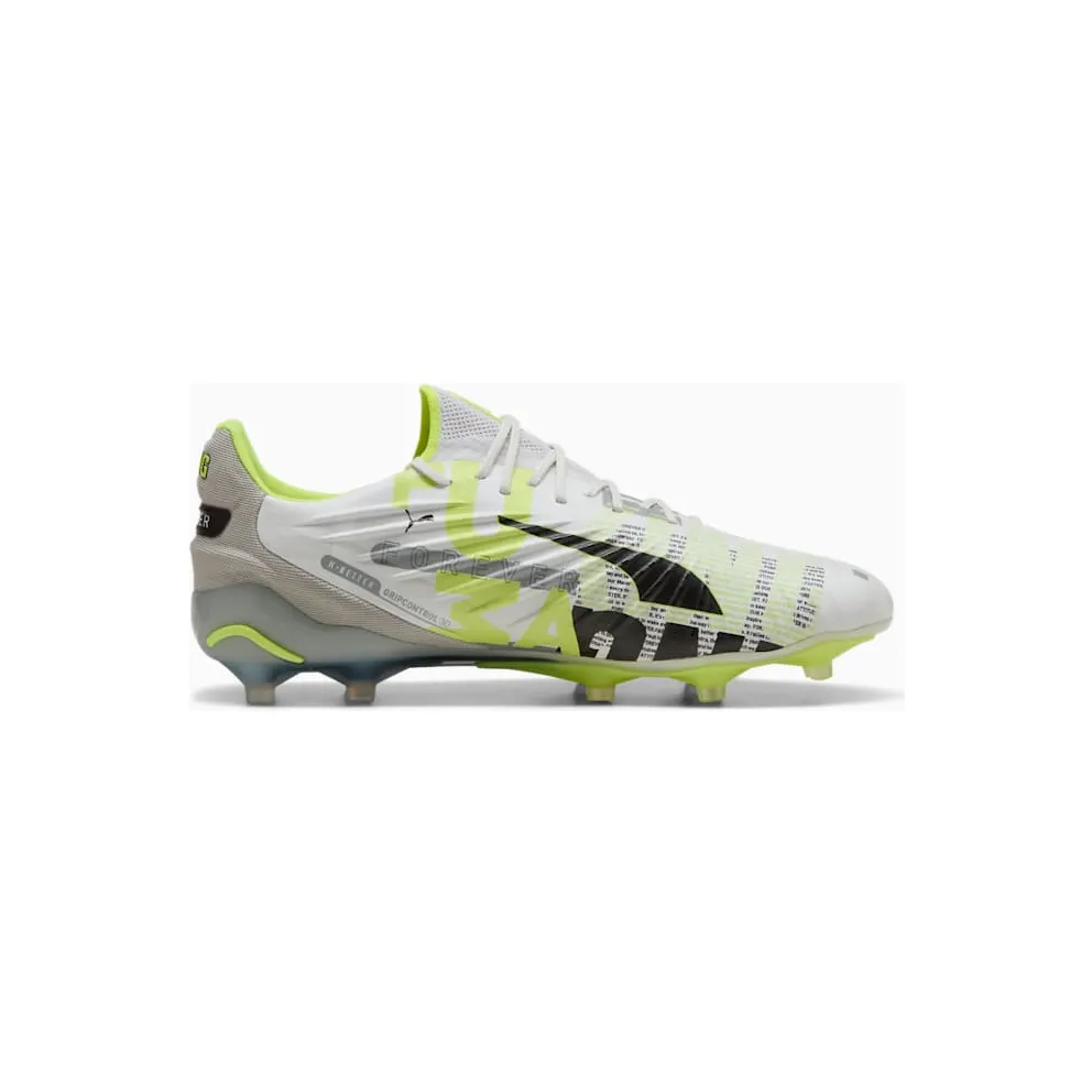 Puma KING ULTIMATE FOREVER FG AG “Feather Gray / Electric Lime / White / Flat Light Gray” (108426-01)