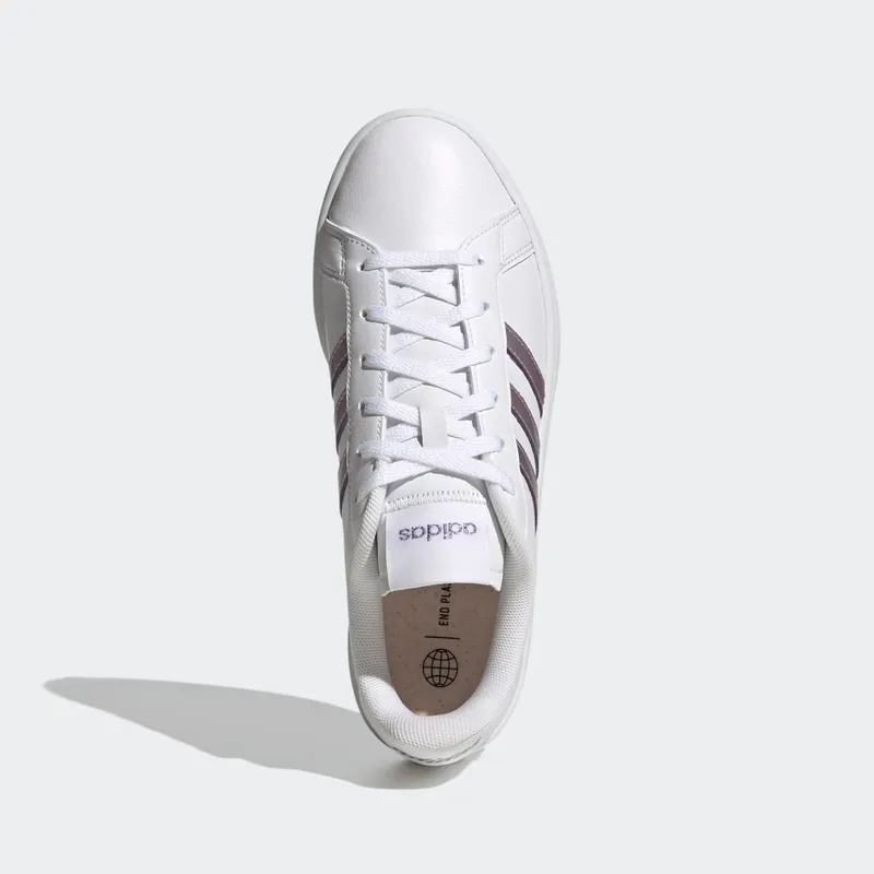 Adidas Grand Court Base Beyond Cloud White / Matt Purple Met. / Matt Purple Met. (GW9247)