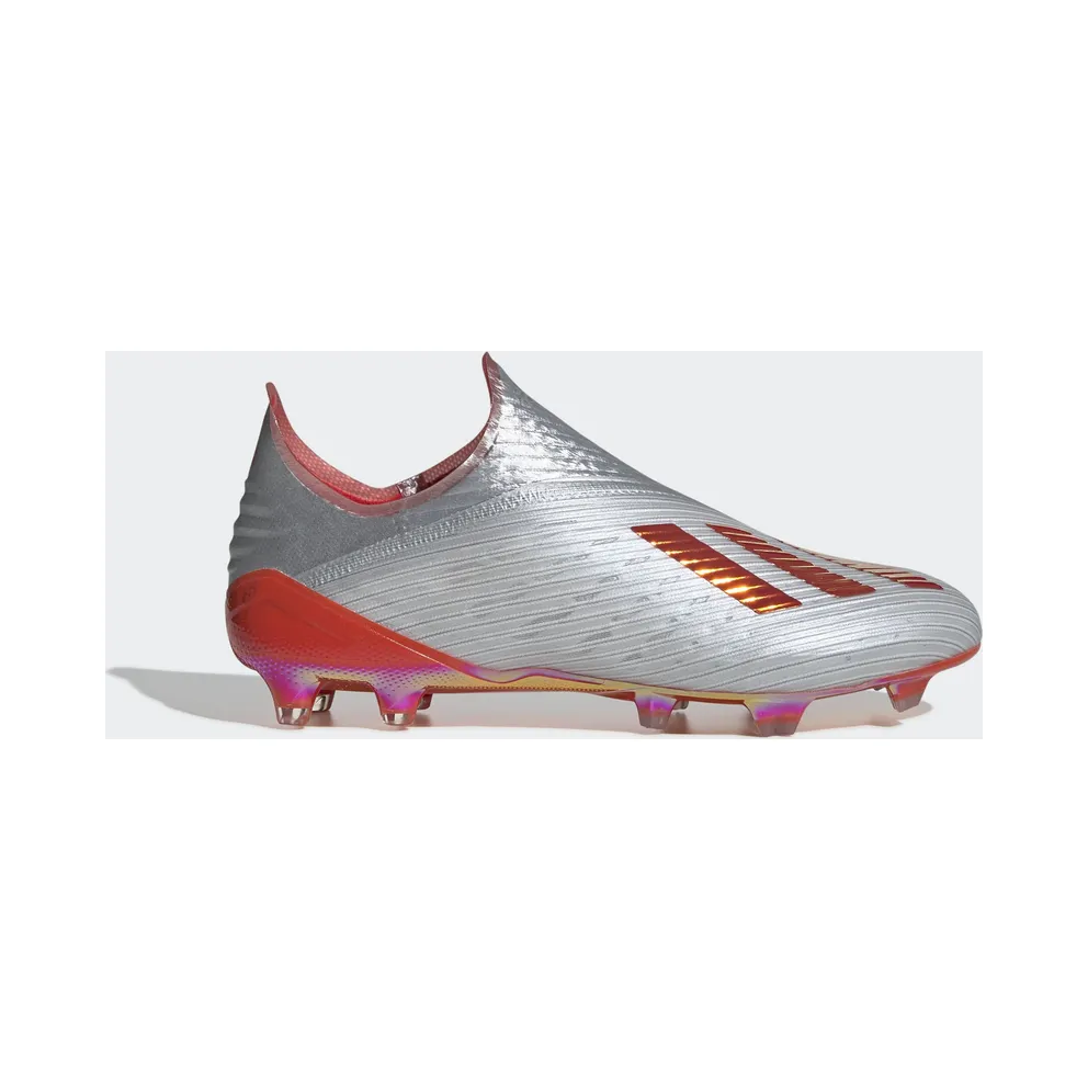 adidas X 19+ Firm Ground Cleat Silver Metallic Hi Res Red Silver Metallic/Hi-Res Red/Cloud White (F35322)
