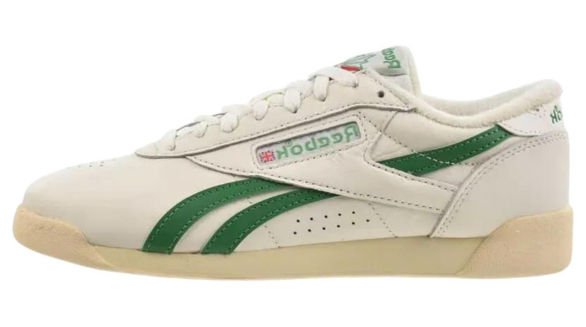 Reebok Freestyle Lo Shoes “Chalk/Glengreen/Paperwhite” (100256-054)