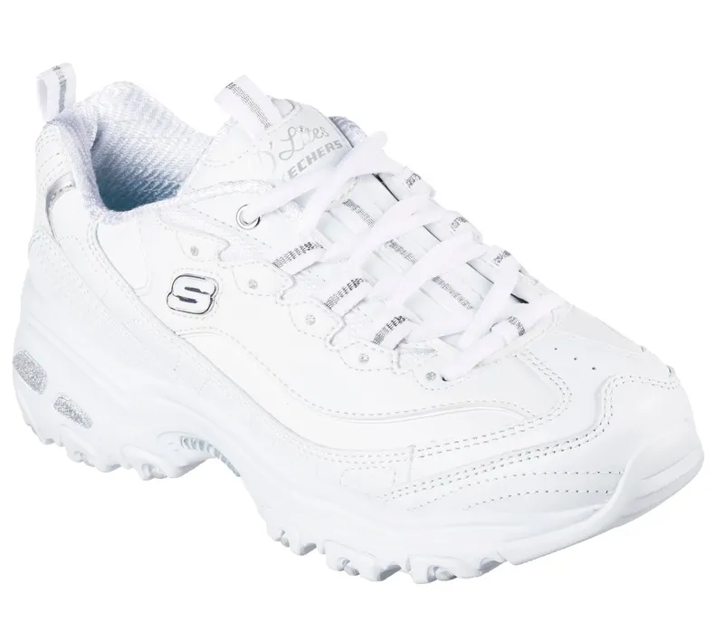 Skechers D’Lites – Fresh Start Sneaker White/Silver