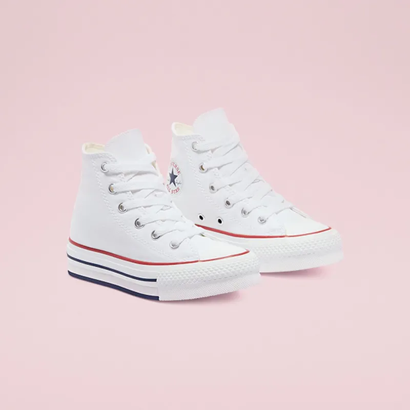 Converse Converse Color EVA Platform Chuck Taylor All Star High Top White/garnet/midnight Navy (671108C)