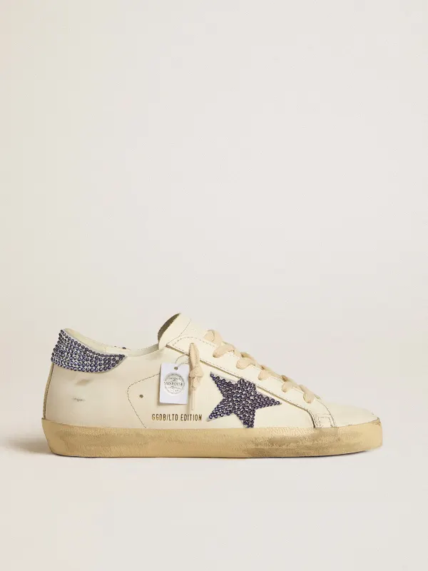 Golden Goose Women’S Super-Star Ltd With Suede Star And Heel Tab With Swarovski Crystals (GWF00101.F005144.11653)