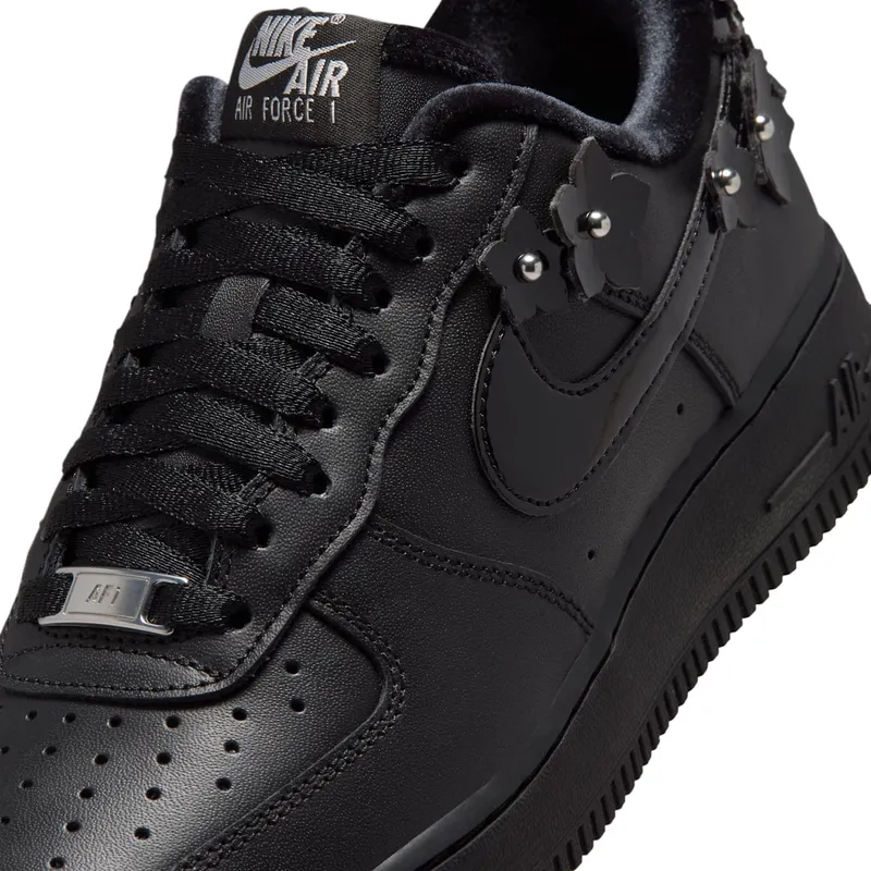 Nike Air Force 1 Low ’07 Womens “Florette Black / Off-Noir” (IR8637-001)