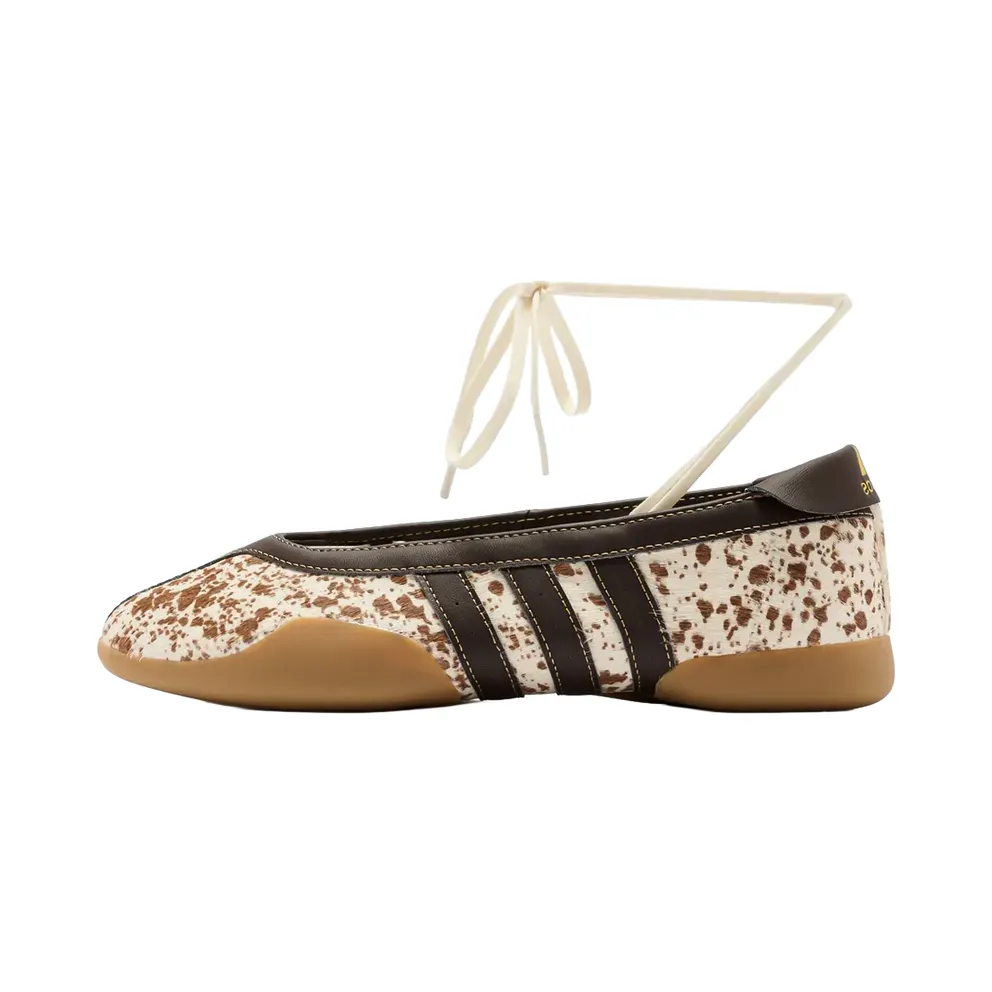 Adidas Taekwondo Mei Ballet Womens “Cow Print Off White Dark Brown” (KI0402)