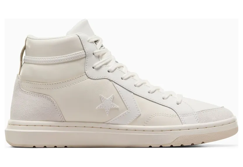 Converse Pro Blaze Classic Leather & Suede Egret/Vintage White (A09082C)