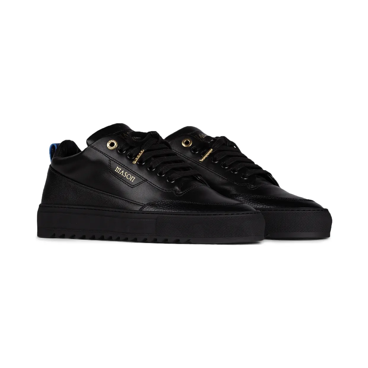 Mason Garments Torino Leather/Stamp Black (FW20-12D)