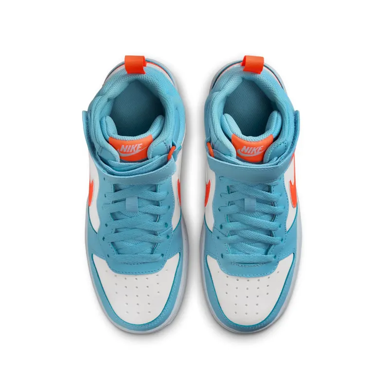 Nike Court Borough Mid 2 Aquarius Blue White Total Orange (HF4791-407)