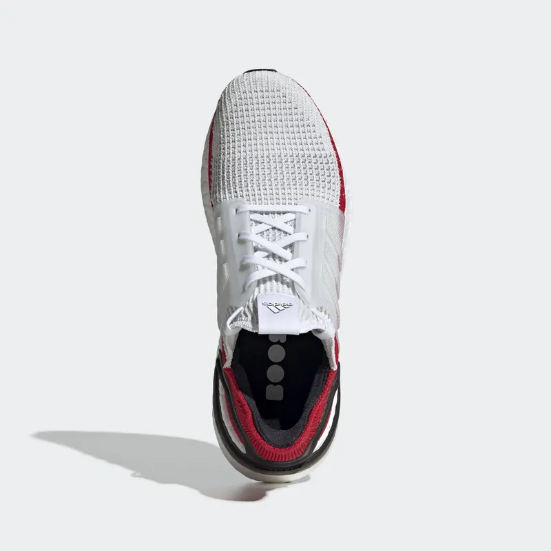 adidas Ultra Boost 19 White Scarlet Cloud White/Scarlet Red (EF1341)