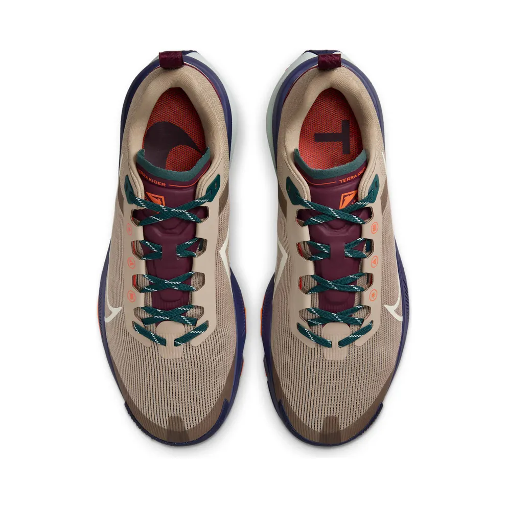 Nike React Terra Kiger 9 Khaki Deep Jungle Safety Orange Sea Glass (DR2693-200)