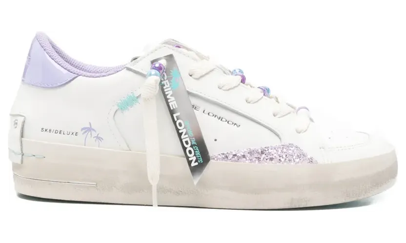 Crime London Sneakers verfraaid met glitters – Wit (29152PP8)