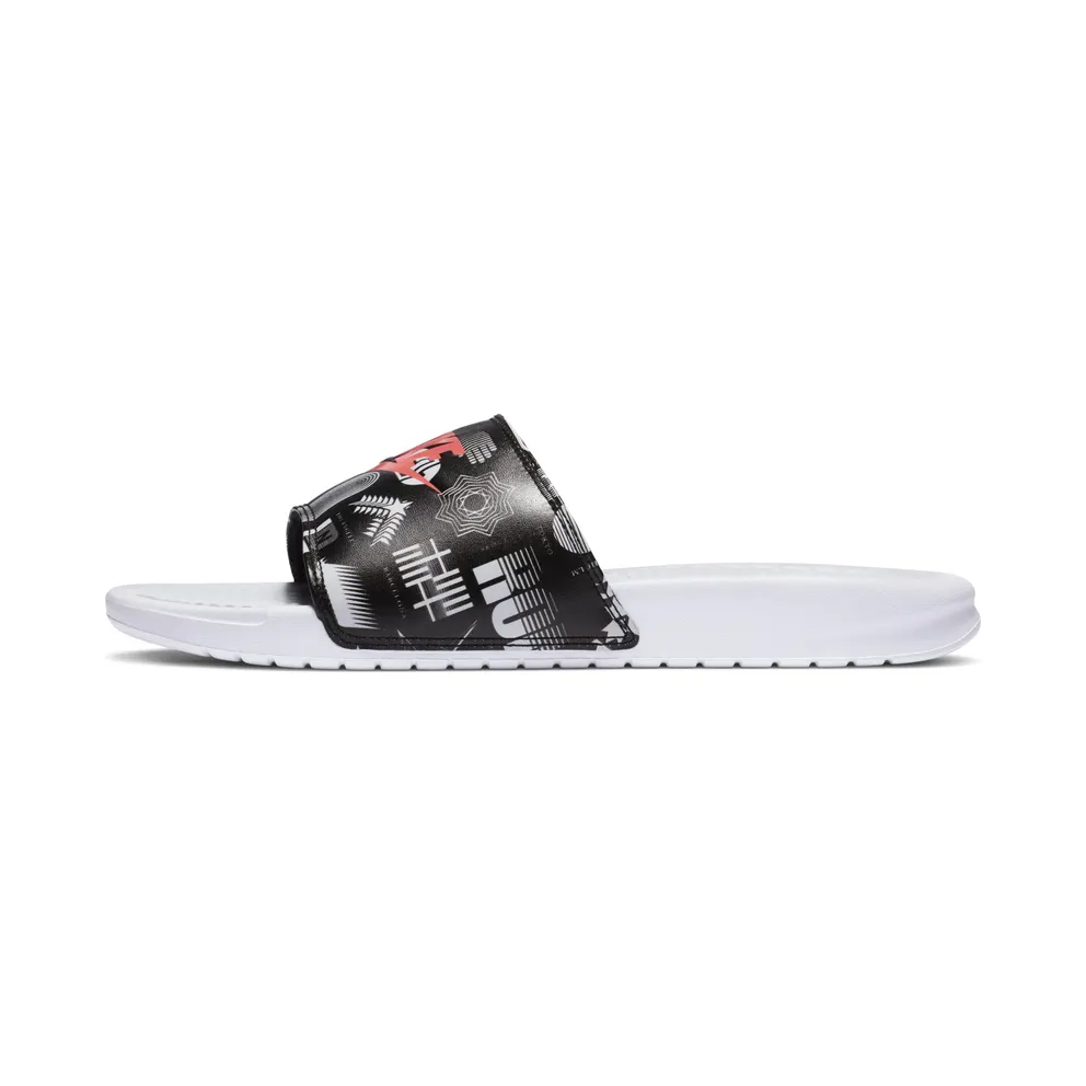 Nike Benassi Jdi Slide “White / Black / University Red” (631261-107)