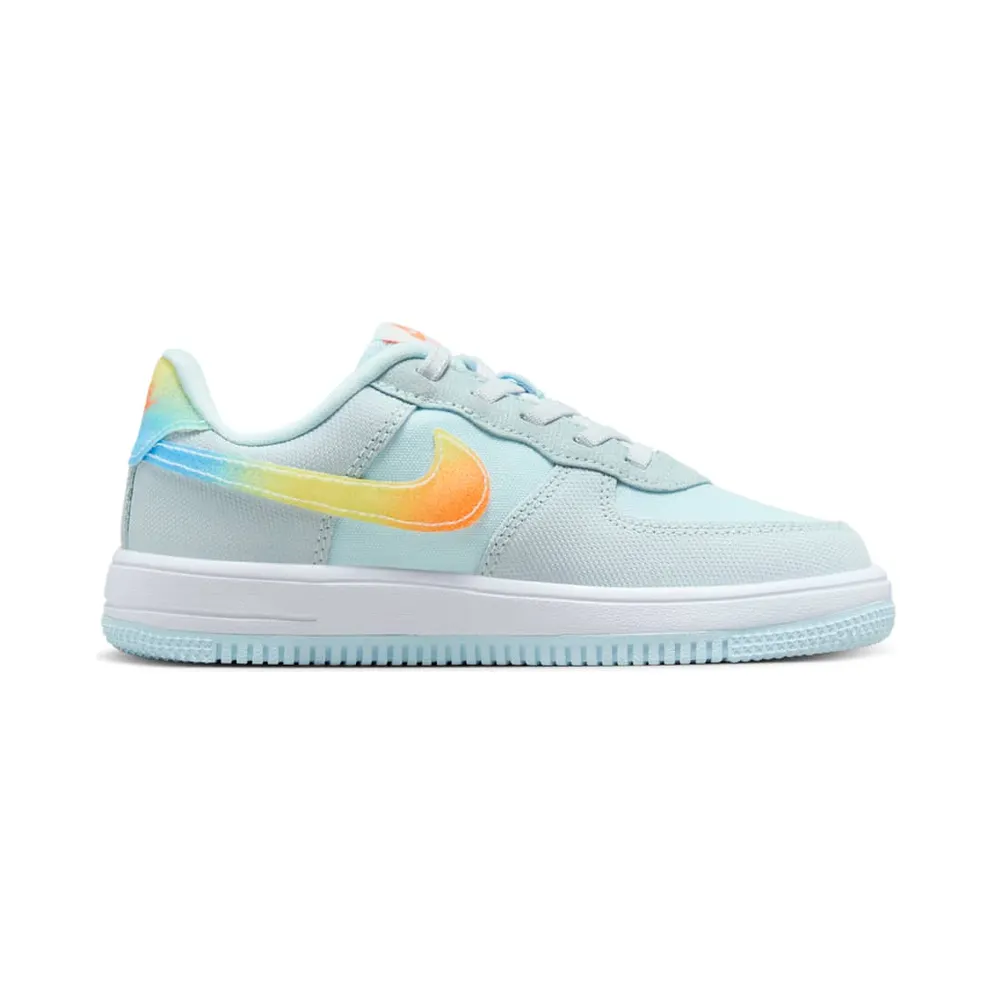 Nike Force 1 Low EasyOn PS “Glacier Blue Light Lemon Twist Aquarius Blue Total Orange” (HF4783-474)