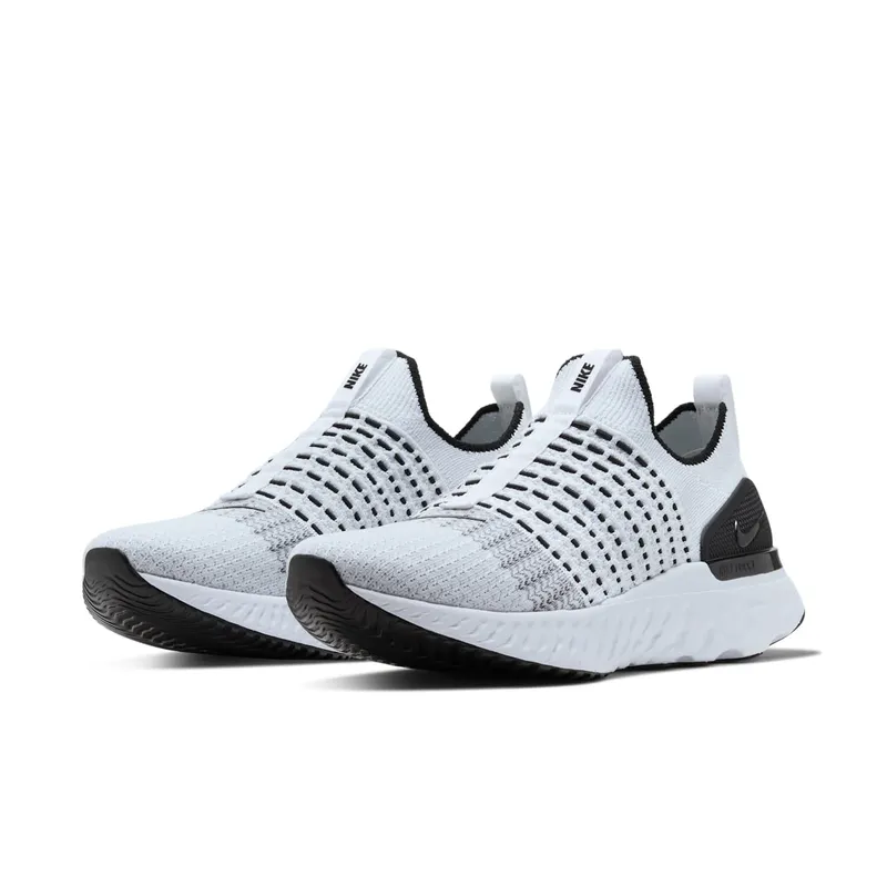 Nike React Phantom Run Flyknit 2 White Black White/White-Black-Pure-Platinum (CJ0277-100)