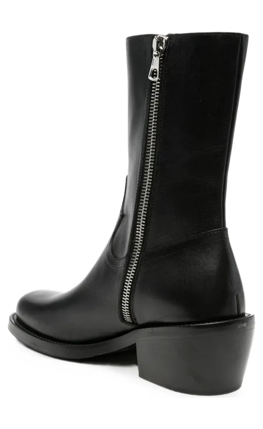 Dries Van Noten Western-style Leather “Black” (0105 021718 900) (2)