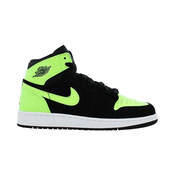 Air Jordan 1 Retro High’Ghost Green’ GG Black/Ghost Green-White-Ultraviolet (332148-003)