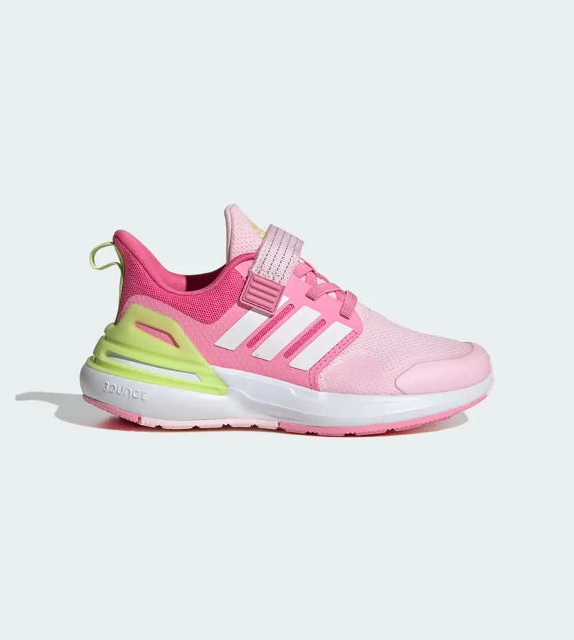 adidas RapidaSport Bounce met Elastische Veters en Klittenband Clear Pink / Cloud White / Bliss Pink (ID2382)
