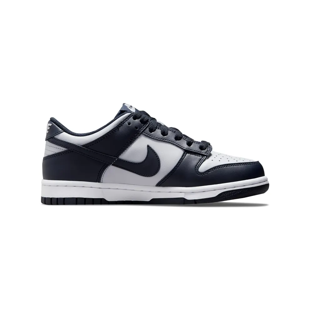 Nike Dunk Low Georgetown (GS) – “Wolf Grey / Dark Obsidian / Total Orange” (CW1590-004)