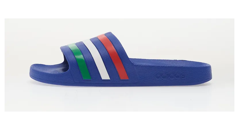 adidas Adilette Aqua Slides Bold Blue Green White