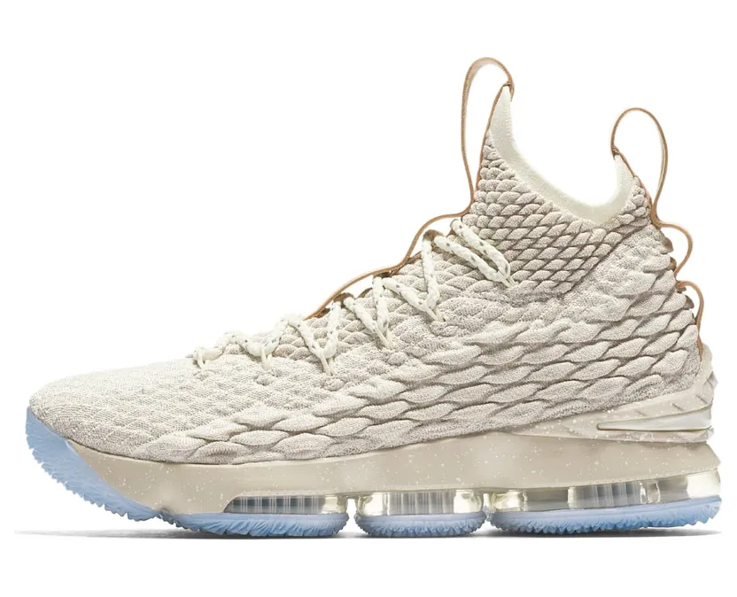 LeBron 15 “Ghost” String/Sail-Vachetta Tan (897648-200)