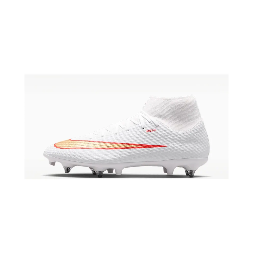 Nike Mercurial Superfly 11 Academy Multi-Ground High-Top “White/Bright Crimson/Blur” (IO1492-100)