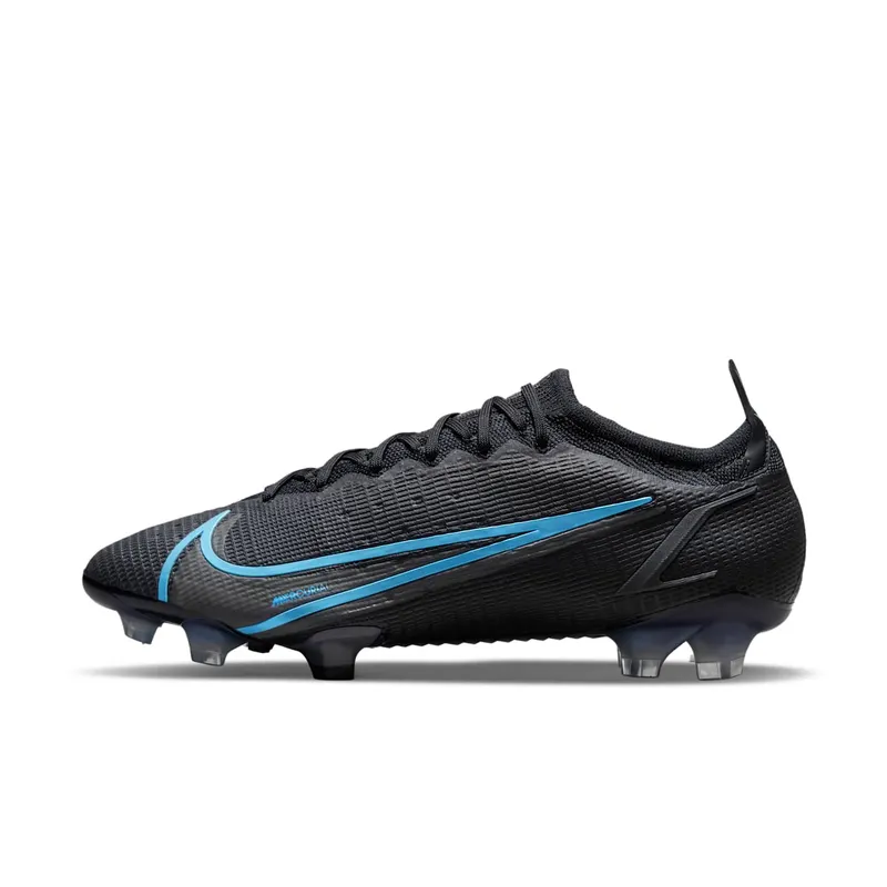 Nike Vapor 14 Elite FG Flyknit Black Iron Grey Blue (CQ7635-004)