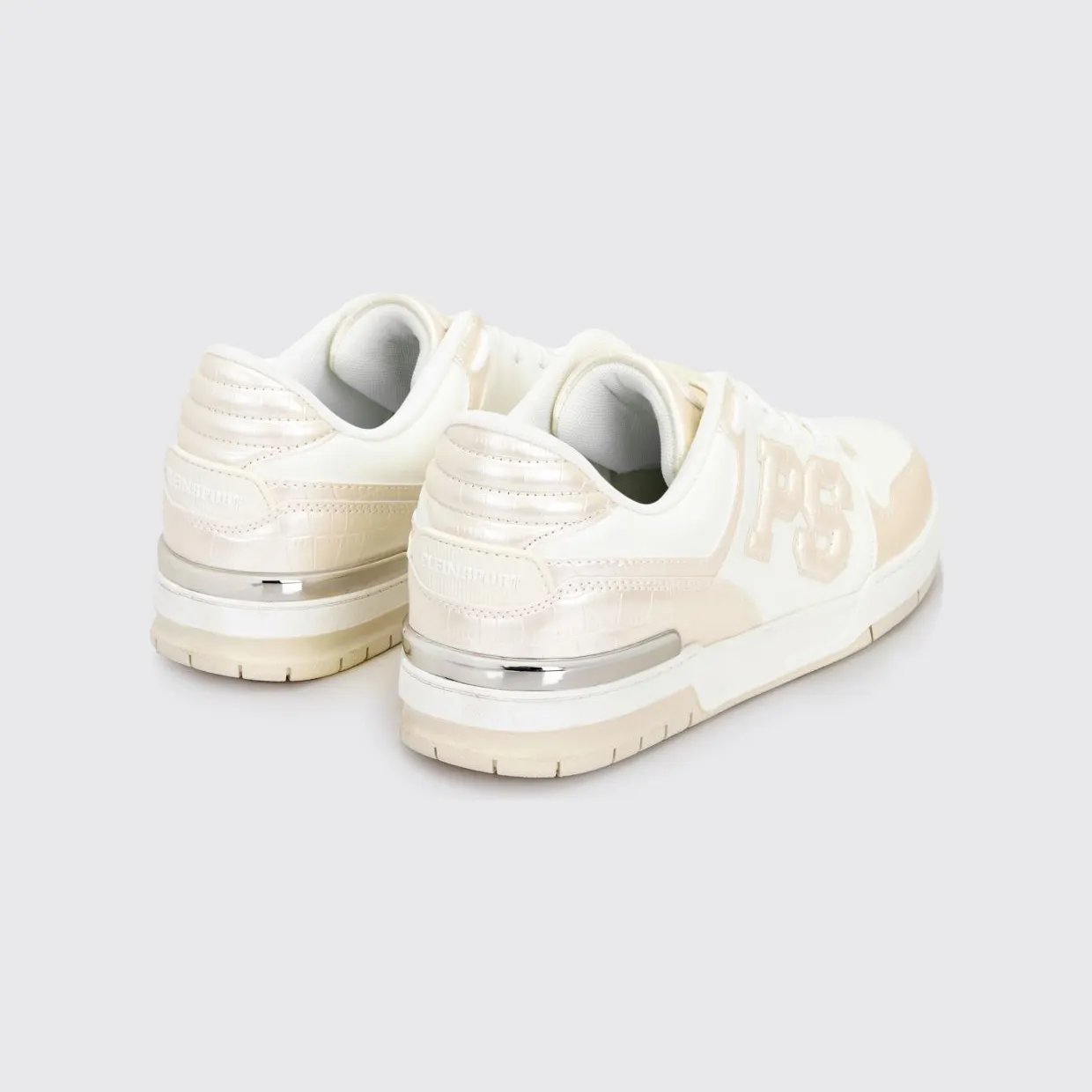 Plein Sport Crocodile Print Leather White 4 (SAFSUSC0934SLE004N01OF) (2)