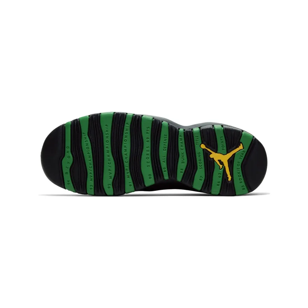 Jordan 10 Retro Seattle (GS) White/Black-Green-Yellow (310806-137)