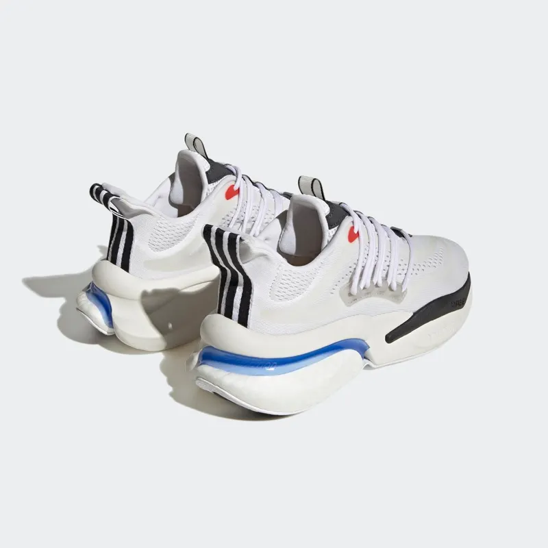 Adidas Alphaboost V1 Sustainable BOOST Lifestyle Running Cloud White / Blue Fusion / Bright Red (HP2757)