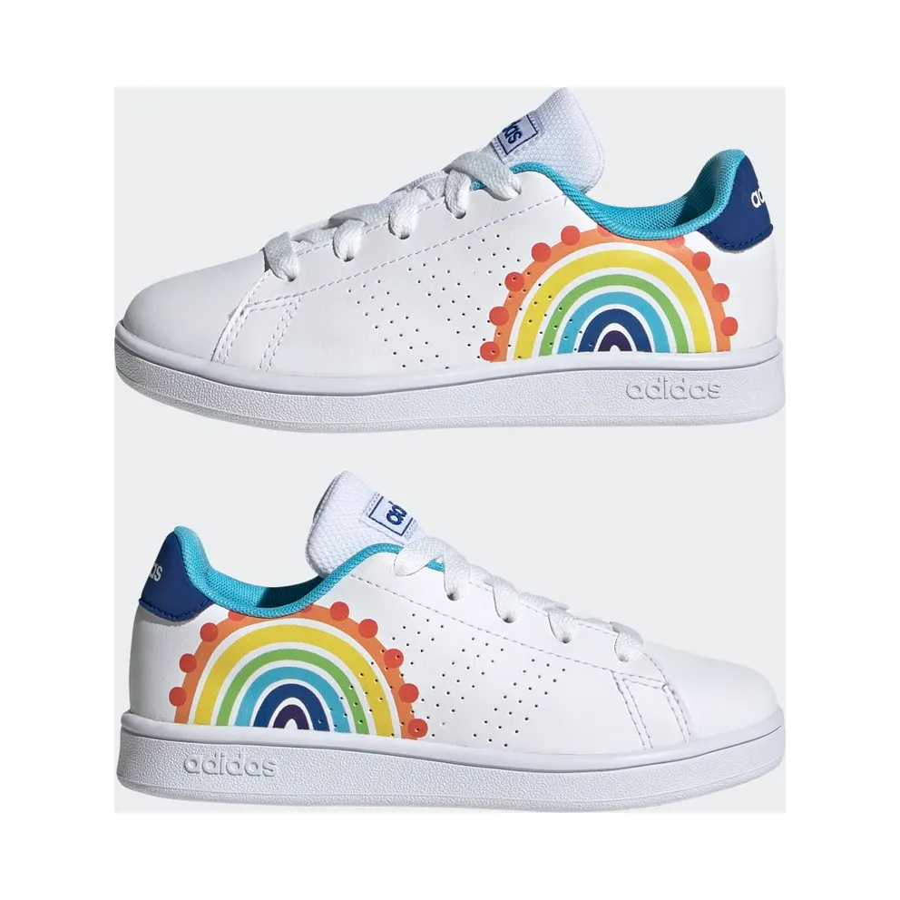 Adidas Advantage Lifestyle Court Lace Cloud White / Royal Blue / Bright Cyan (GW2000)
