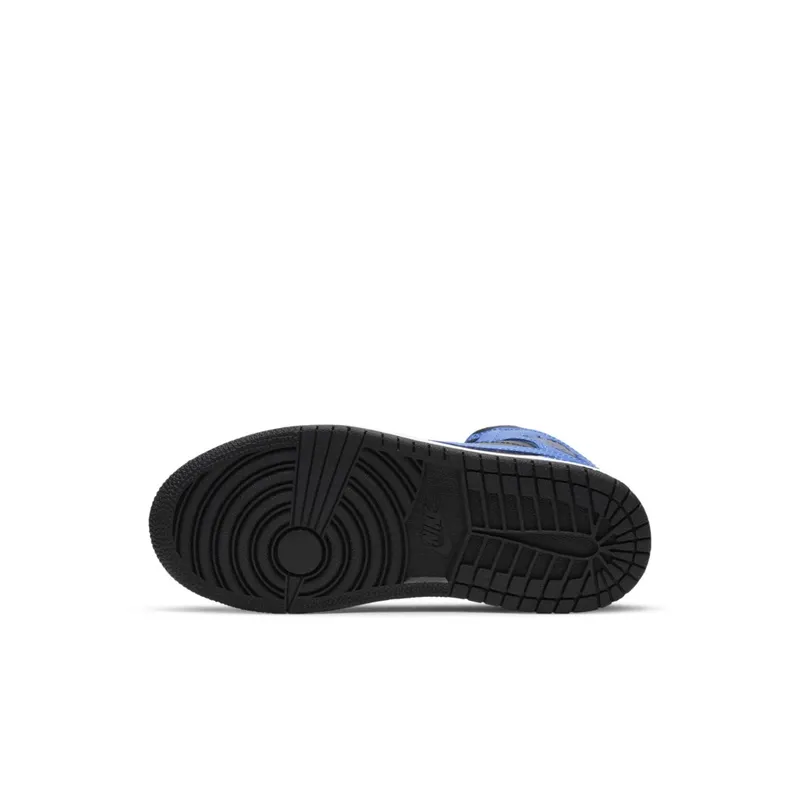 Jordan 1 Mid Hyper Royal (PS) Black/Hyper Royal-White (640734-077)