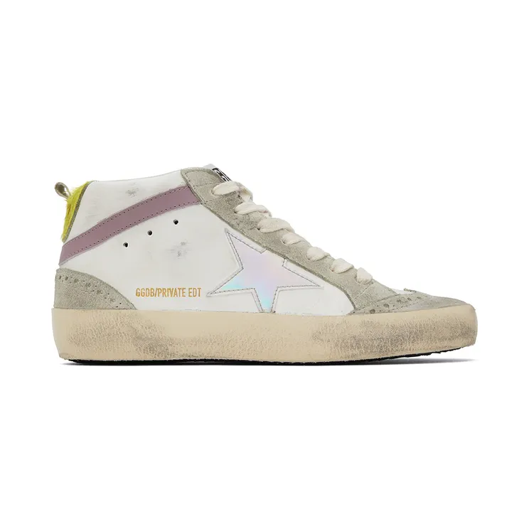 Golden Goose SSENSE Exclusive White & Gray Mid Star Classic Sneakers (GWF00122.F003603.81884)