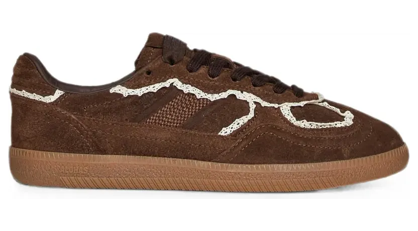 Alohas mit gehäkelten Details “Brown” (S100823)