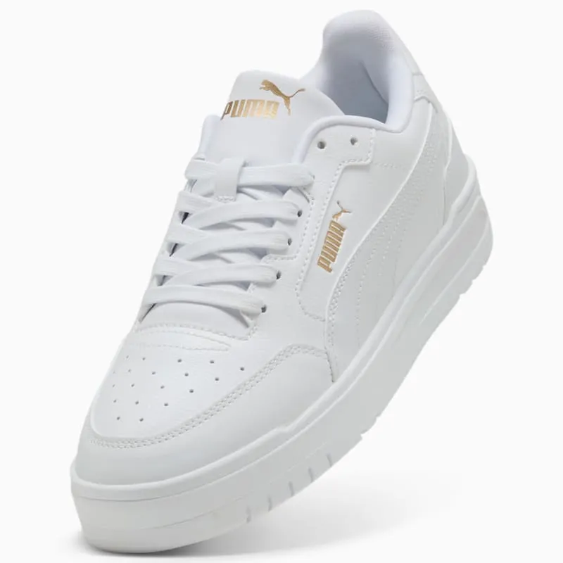 Puma Shuffle Downtown PUMA White-PUMA White-PUMA Gold (402596-01)