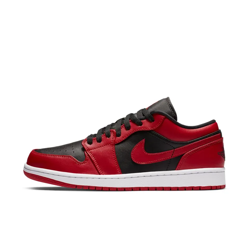 Jordan 1 Low Reverse Bred Gym Red/Black-Gym Red-White (553558-606)