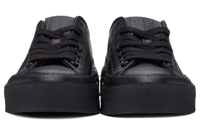 Givenchy Black Leather City Sneakers (BE001NE10R) (2)