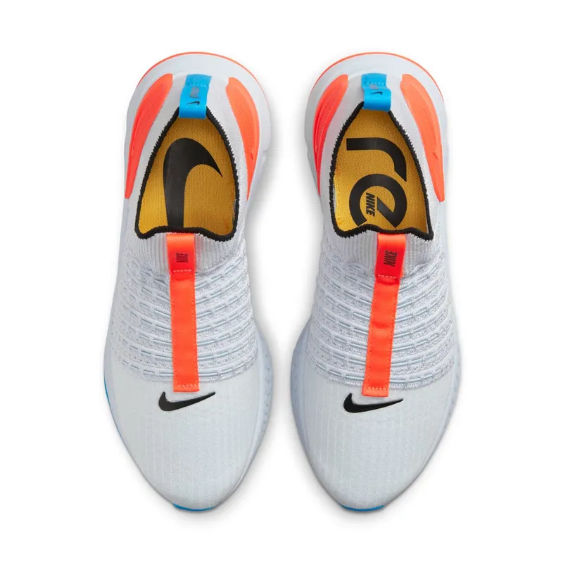 Nike React Phantom Run Flyknit 2 Football Grey Bright Crimson (DV2179-001)
