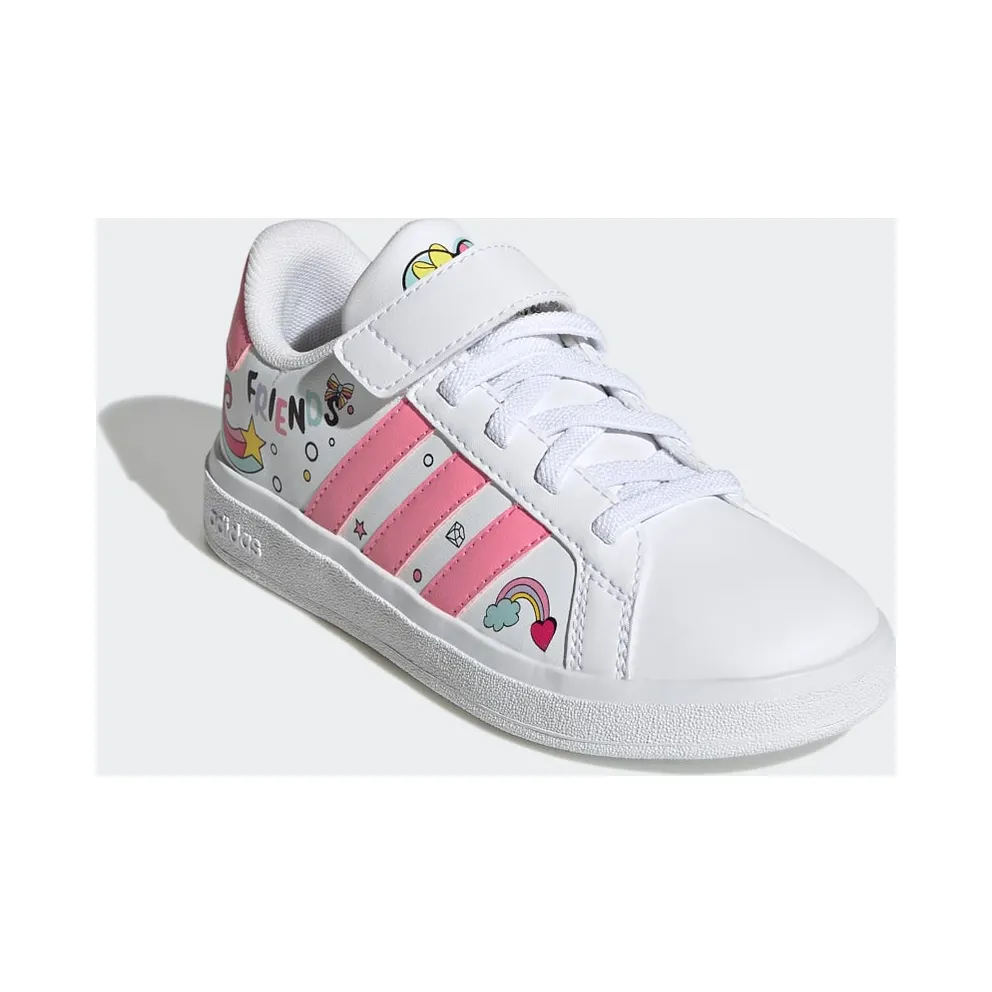 Adidas adidas x Disney Grand Court Minnie Mouse Elastic Laces Top Strap Cloud White / Bliss Pink / Grey Two (GY6629)
