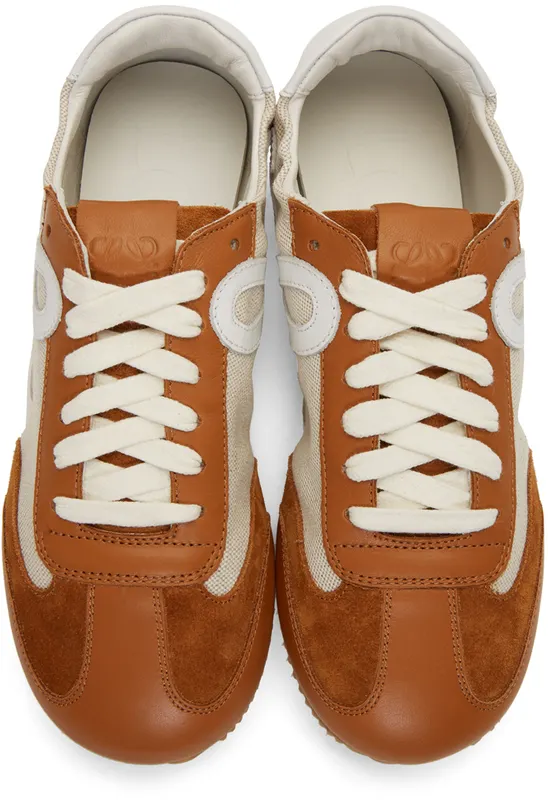 Loewe Beige Ballet Runner Sneakers (453.10.124)